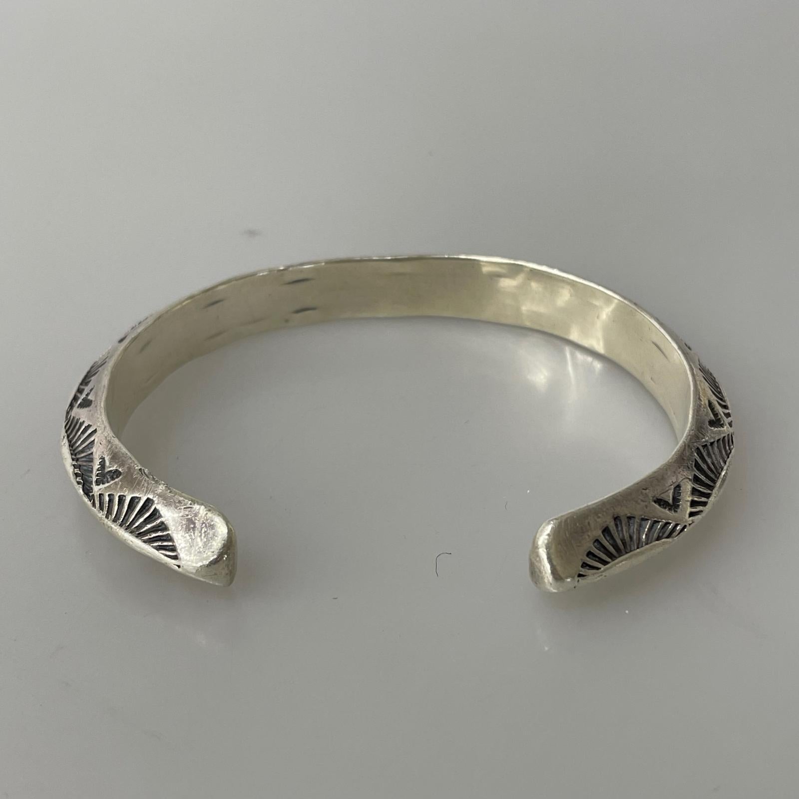 ブレスレット STERLING トライアングルバングル 約52g シルバー