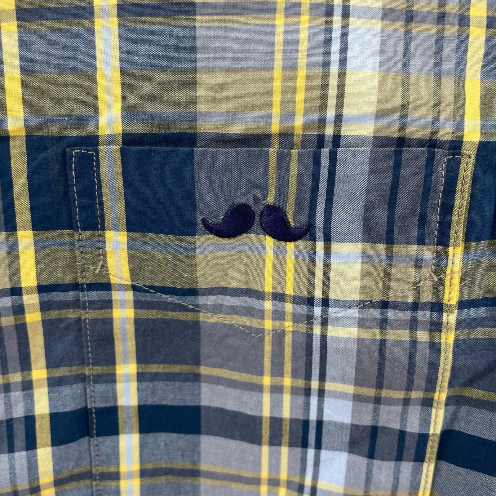 半袖シャツ ×MR.BATHING APE　BDｼｬﾂ S ブルー