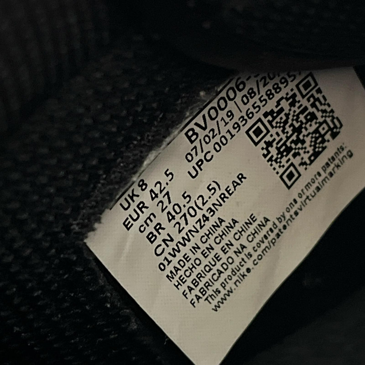 スニーカー AIR JORDAN 1 HIGH ZOOM R2T FEARLESS 27.0 27cm (US9 UK8 1/2 EU44) パープル