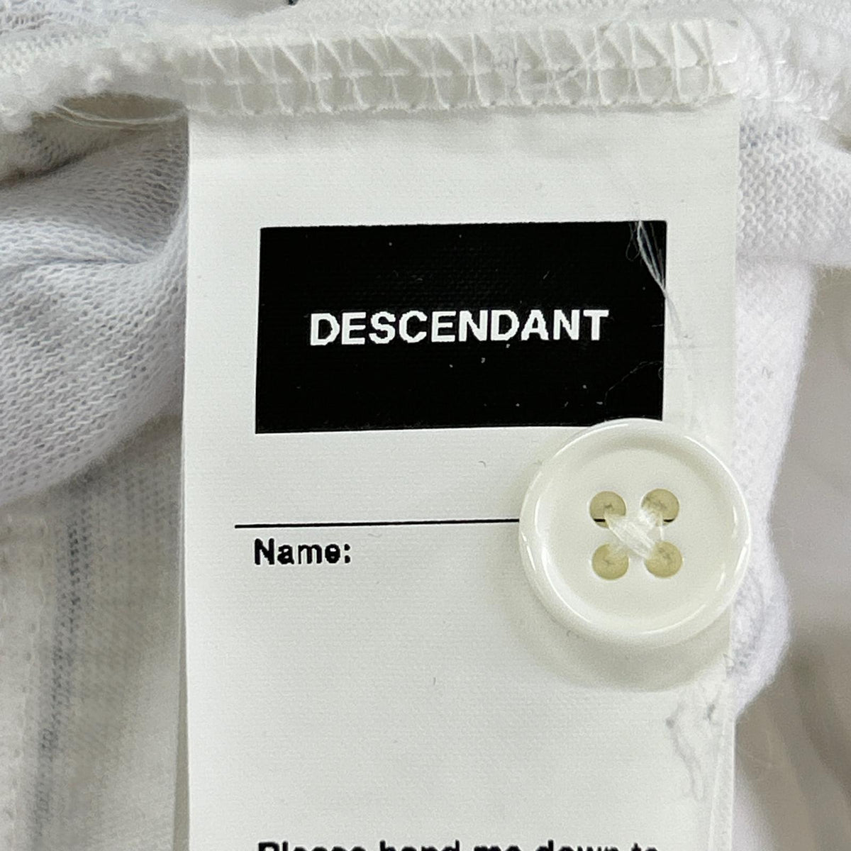 長袖シャツ DESCENDANT 22SS BLEEK BASEBALL LS SHIRT 2 ホワイト×ネイビー 2 ホワイト