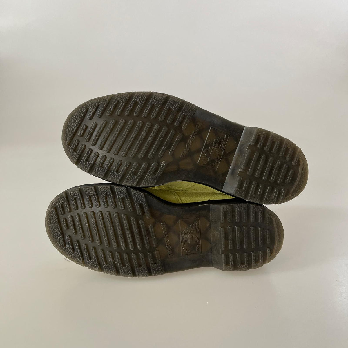 シューズ Dr.Martens ADRIAN BONE SNAFFLE ライム×レオパード (UK4)