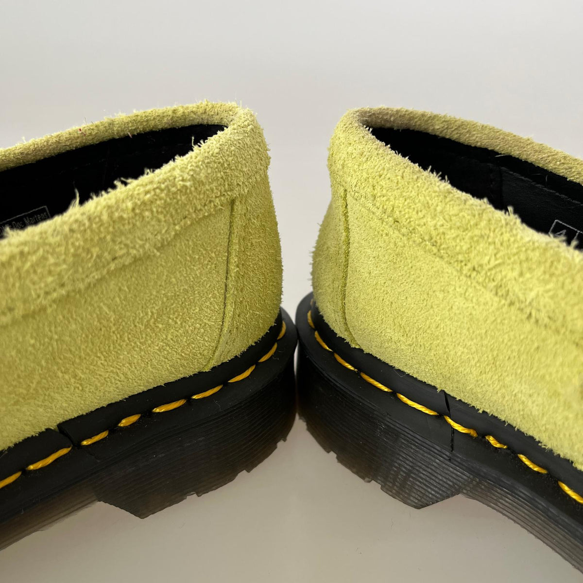 シューズ Dr.Martens ADRIAN BONE SNAFFLE ライム×レオパード (UK4)