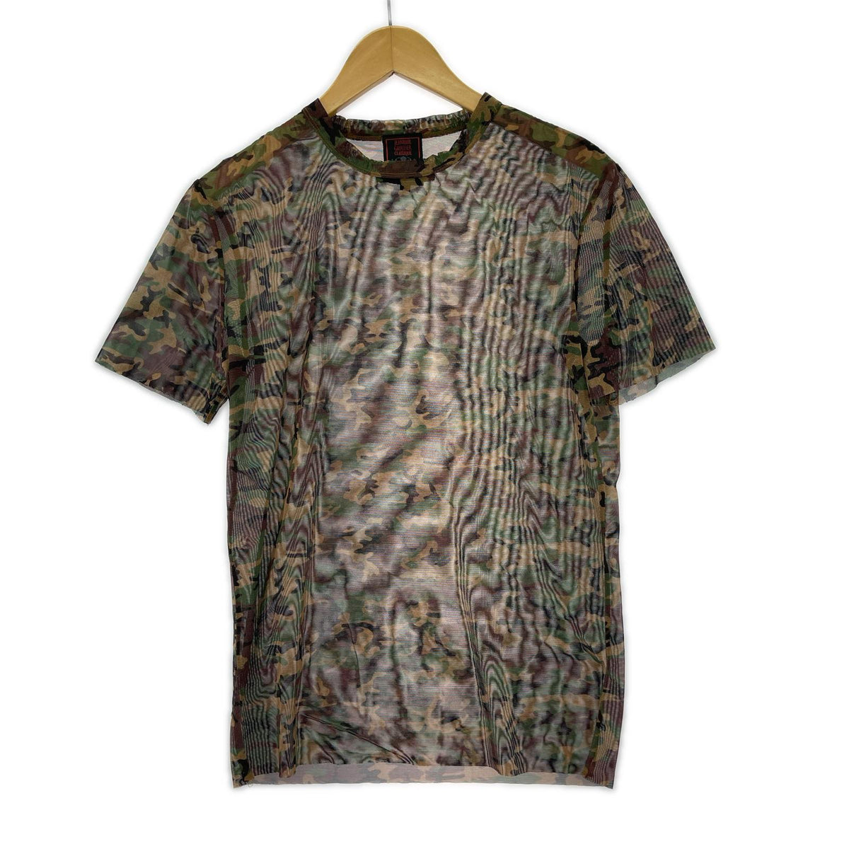 半袖Ｔシャツ JEAN PAUL GAULTIER カモ柄メッシュカットソー 48 48