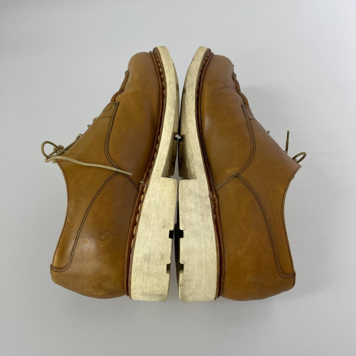 シューズ Paraboot×B＆Y CHAMBORD シャンボード Uチップレザーシューズ 7 1/2F ベージュ ベージュ