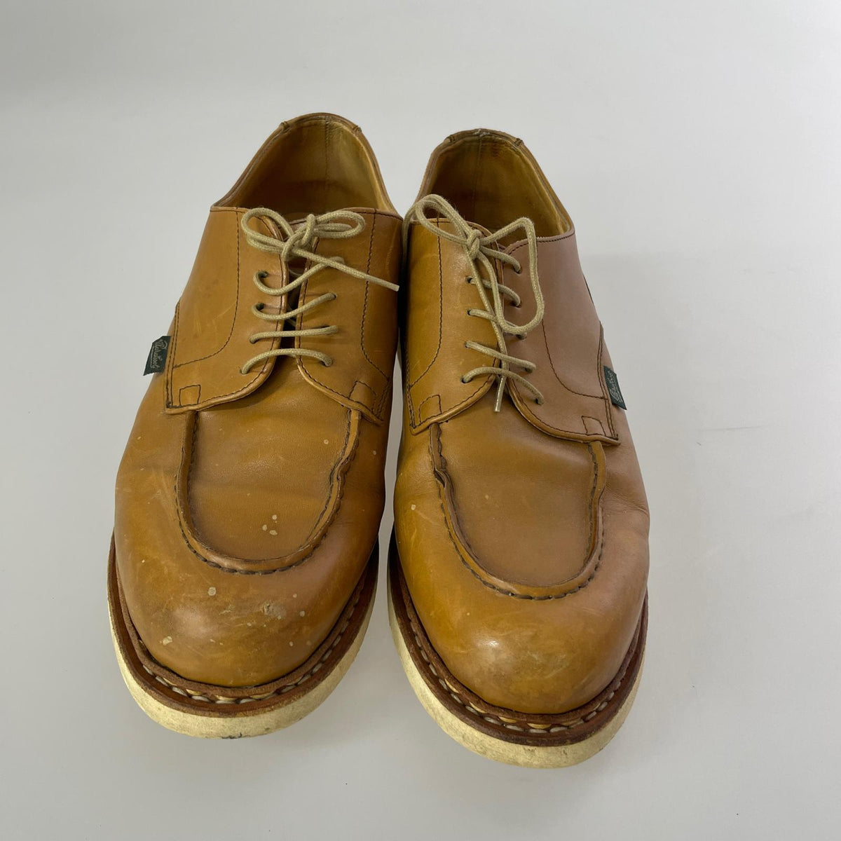 シューズ Paraboot×B＆Y CHAMBORD シャンボード Uチップレザーシューズ 7 1/2F ベージュ ベージュ