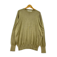 ニット Olde H & Daughter シルク クルーネック ベージュ ベージュ