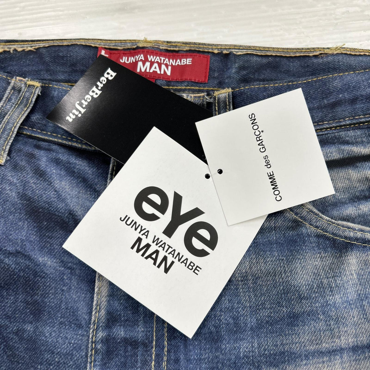 パンツ ×Levi's×BerBerJin 607E 転写 ﾌﾞｰﾂｶｯﾄ L L ネイビー