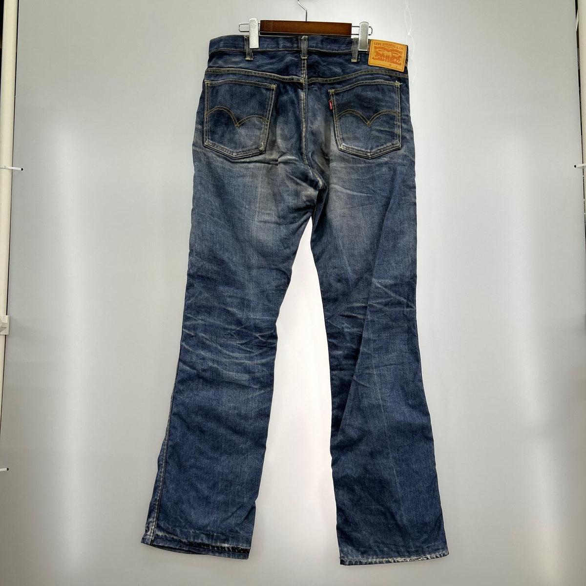 パンツ ×Levi's×BerBerJin 607E 転写 ﾌﾞｰﾂｶｯﾄ L L ネイビー
