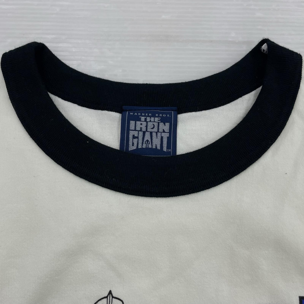 半袖Ｔシャツ 00s THE IRON GIANT リンガー 両面 M ホワイト