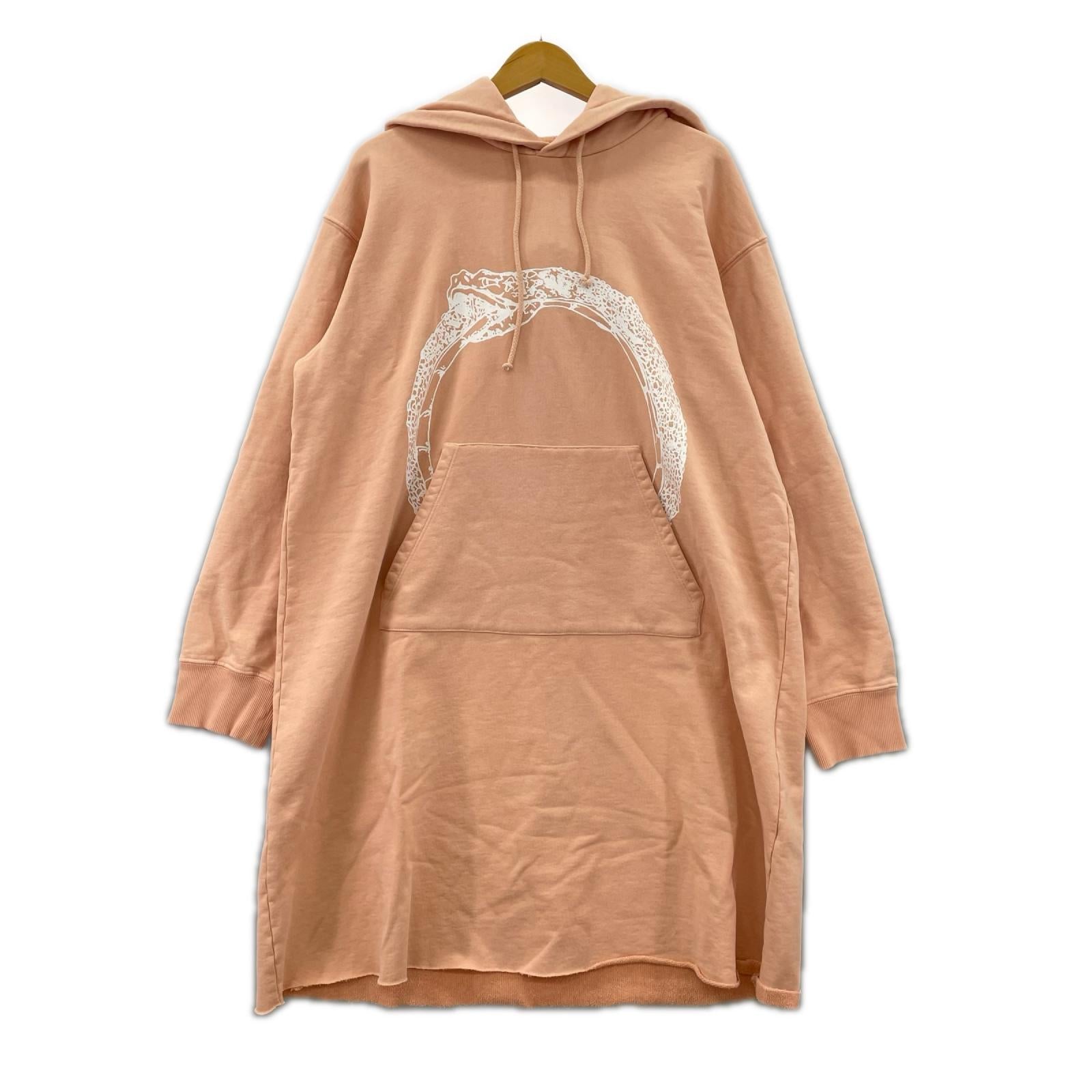 ワンピース スネークプリント フーデッド ドレス S