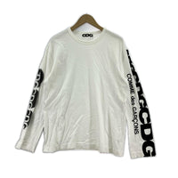 長袖Ｔシャツ CDG arm logo L/S TEE（XL）ホワイト ホワイト