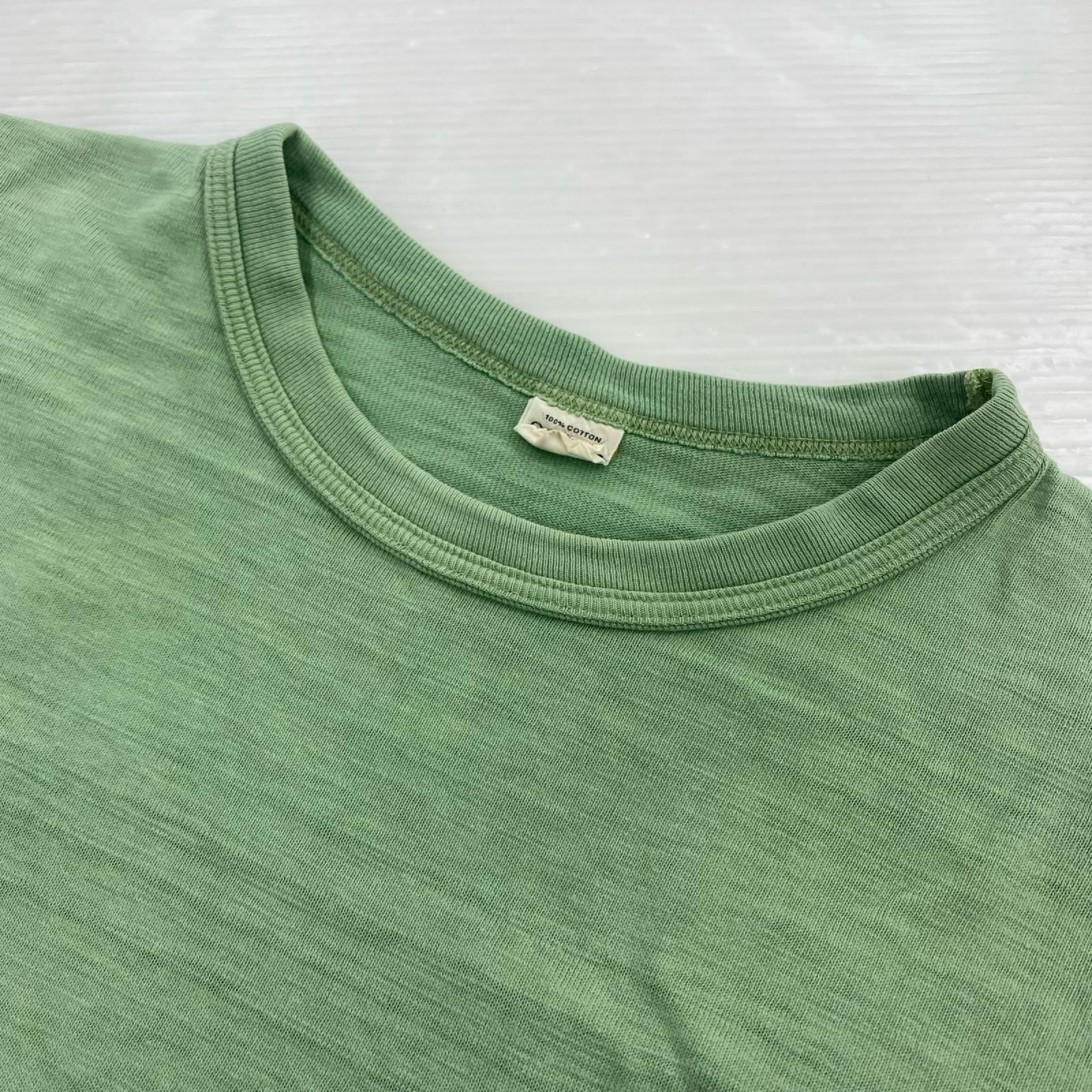 半袖Ｔシャツ シングルステッチ 胸ポケット L グリーン