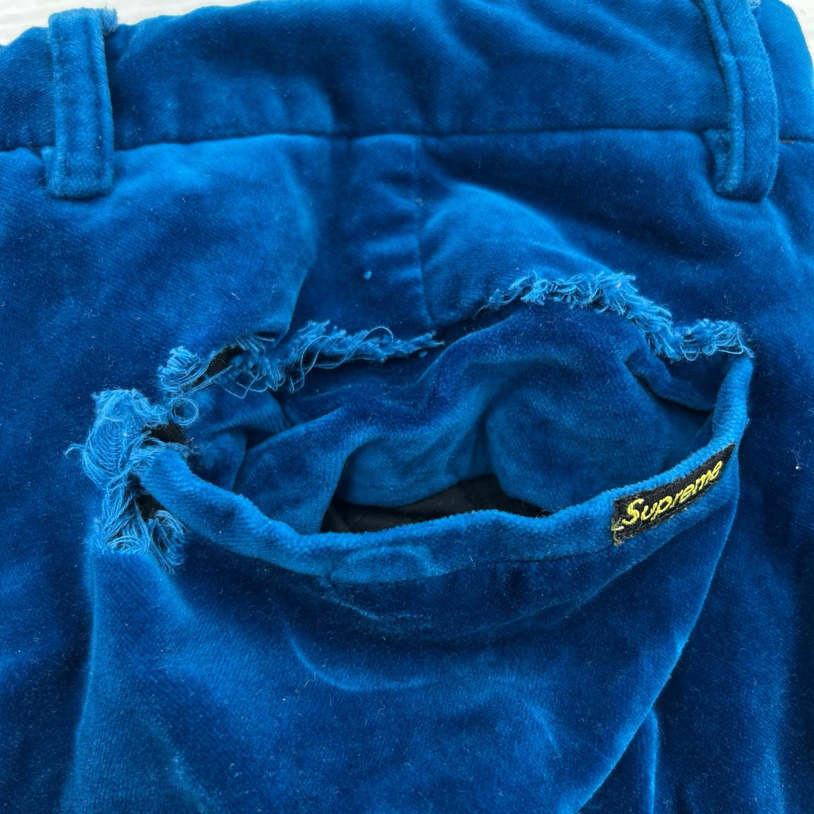 パンツ 20AW Velvet Trouser 青 (32) 32 ブルー