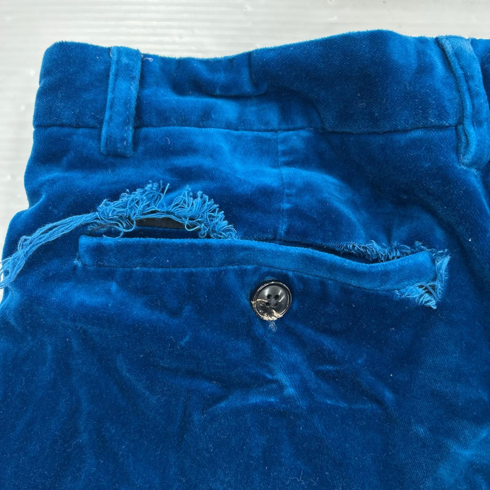 パンツ 20AW Velvet Trouser 青 (32) 32 ブルー