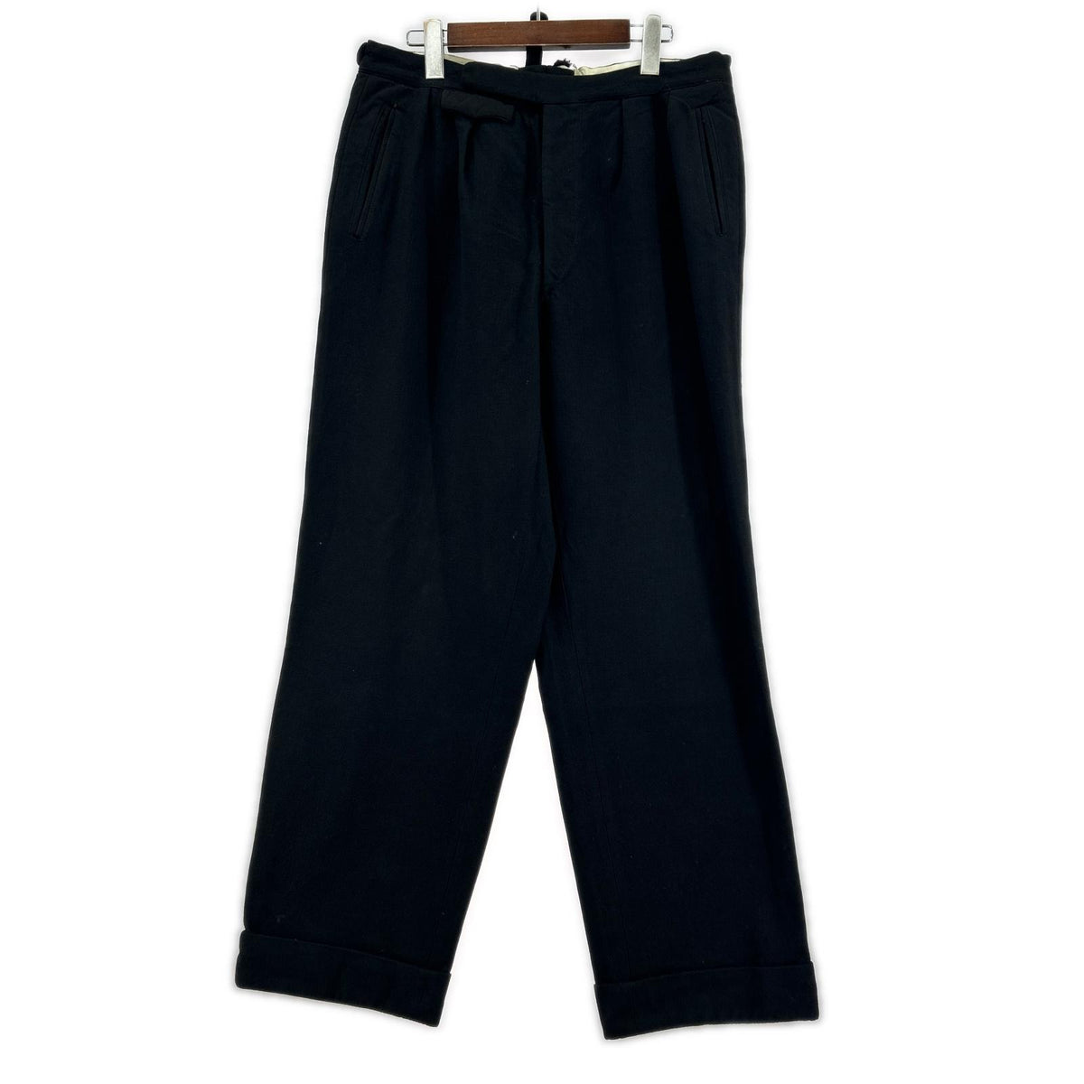パンツ 50s ウールスラックス W34 BLK ブラック