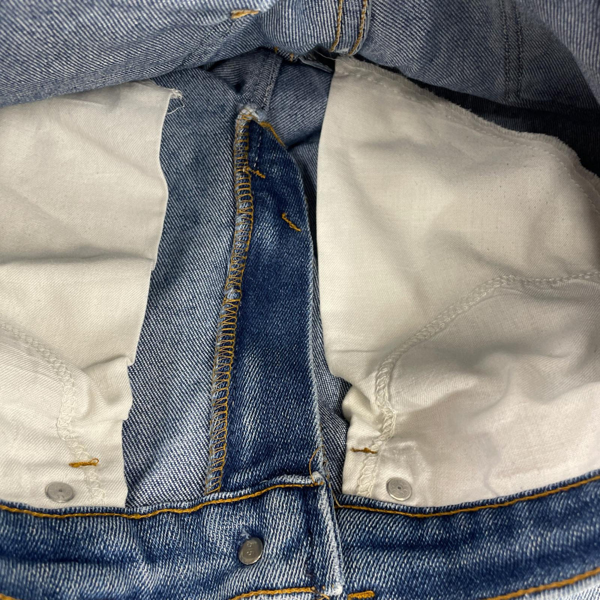 デニムパンツ 80s USA製 ボタン裏515 517 デニムフレアパンツ W30 30 ブルー