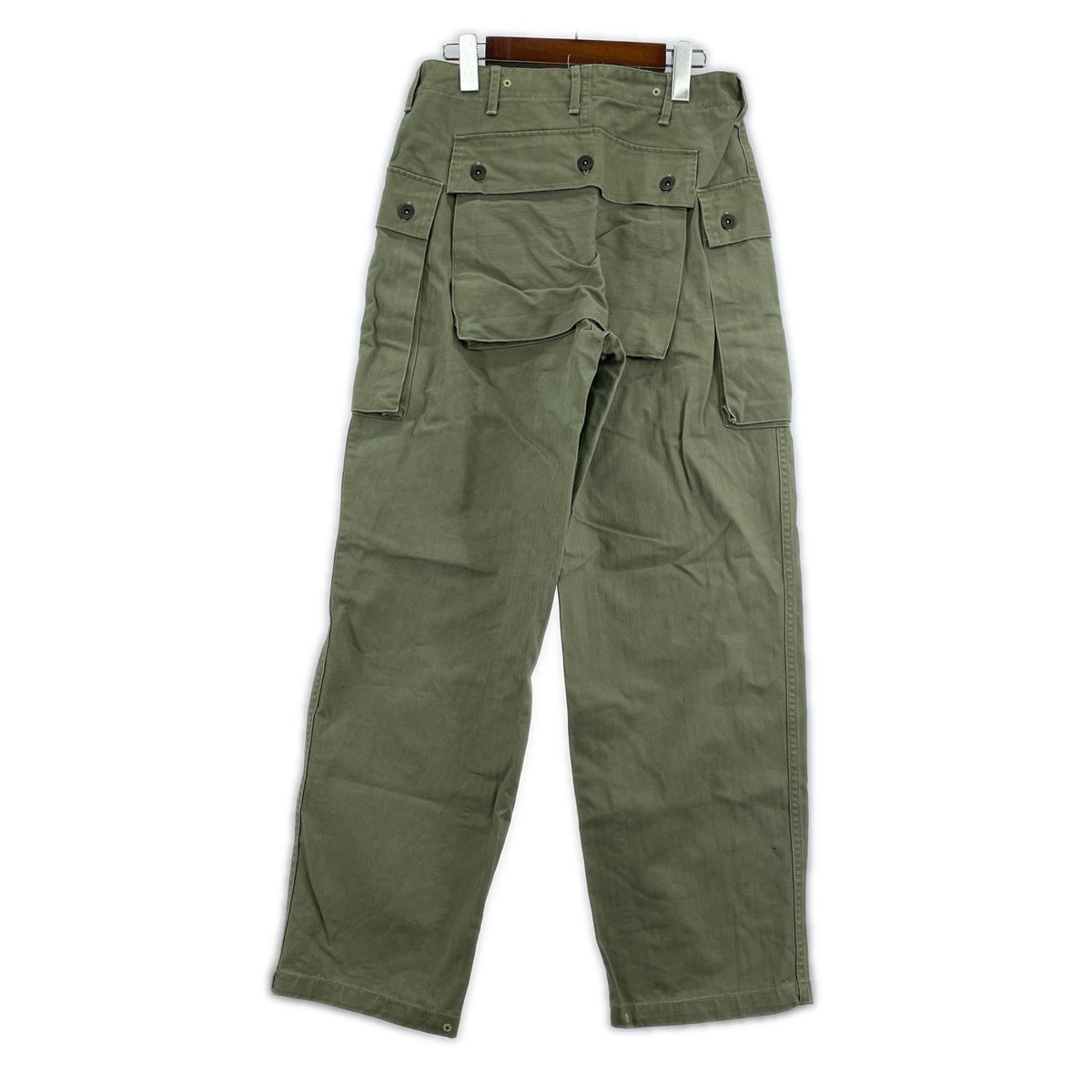 パンツ WAIPER 米軍 1940's モンキーパンツ ヘリンボーン オリーブ 30