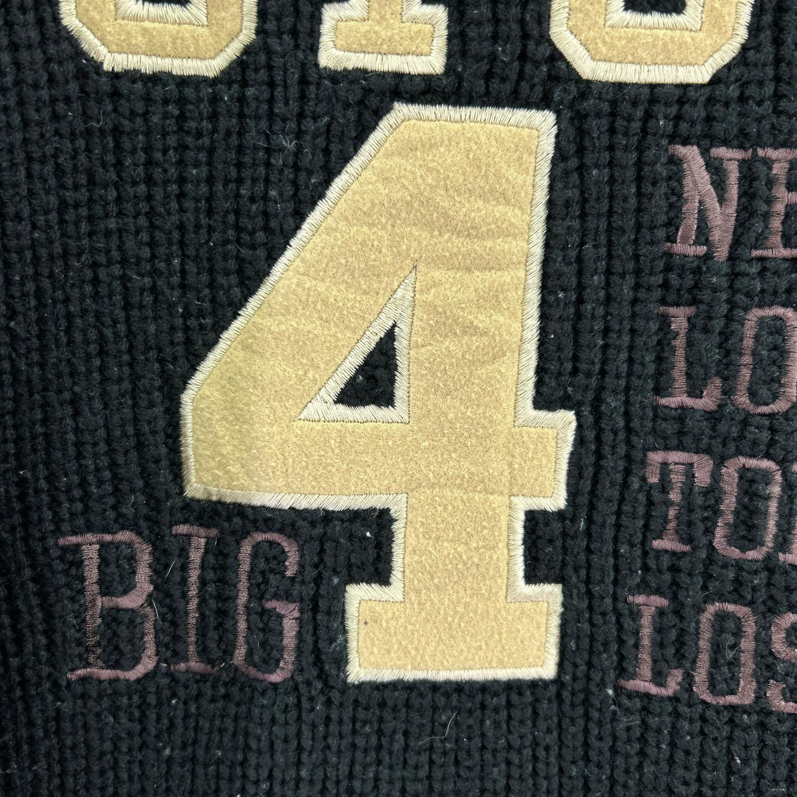 ブルゾン 90s USA製 Big 4 Drivers Knit L ブラック