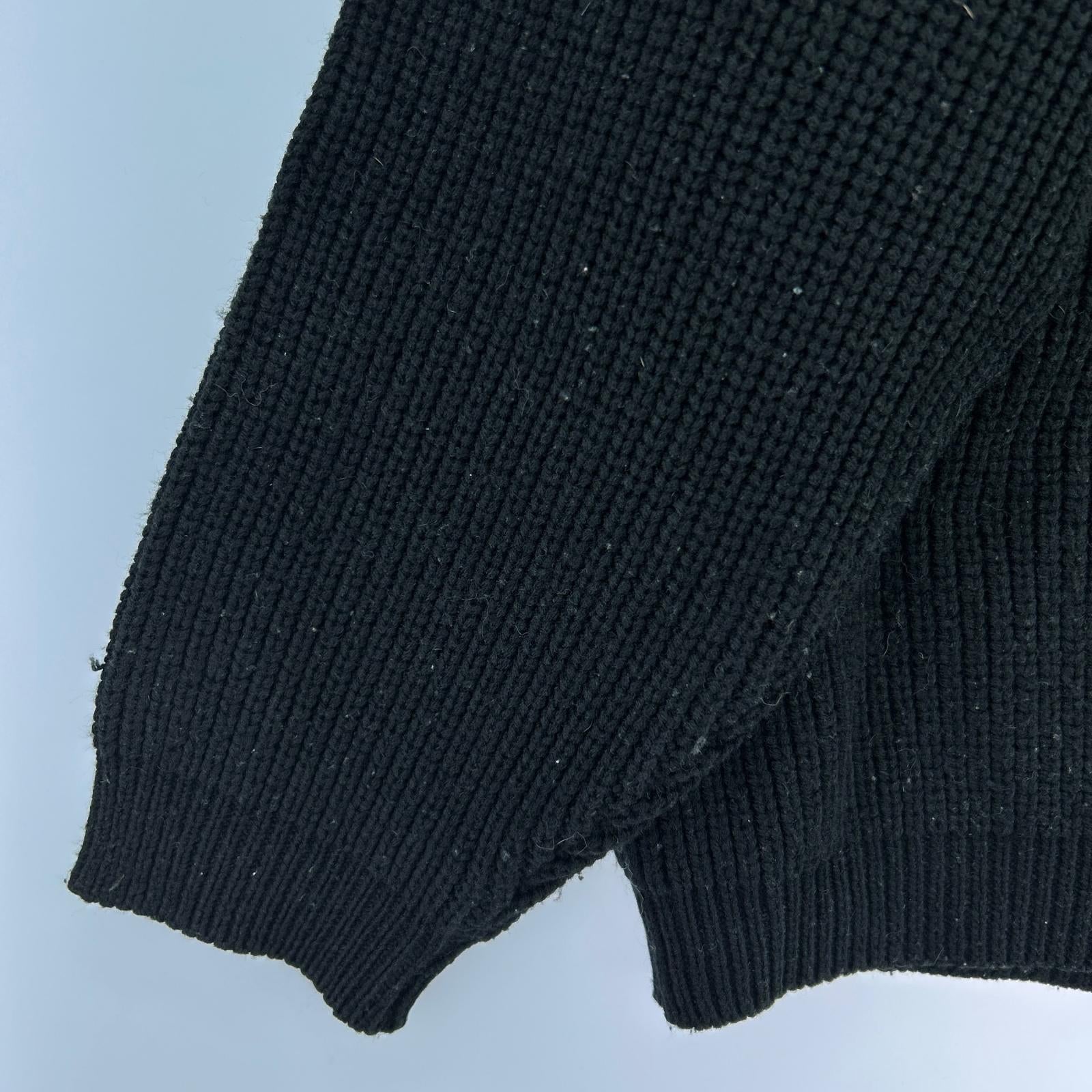 ブルゾン 90s USA製 Big 4 Drivers Knit L ブラック