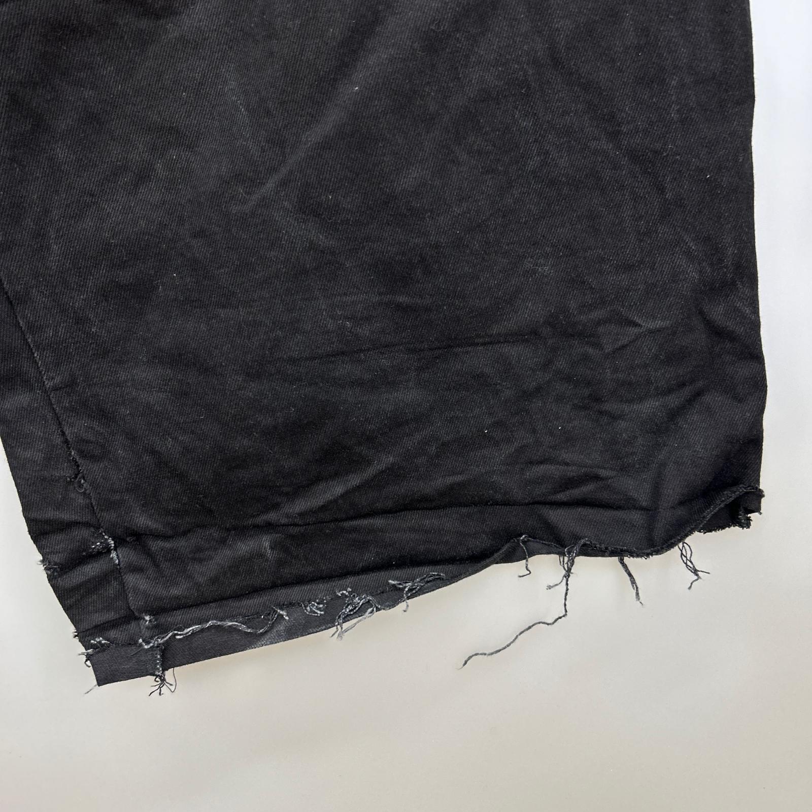 デニムパンツ YORI SPORT 25ss ZIP UNDERWEAR DENIM 34 ブラック