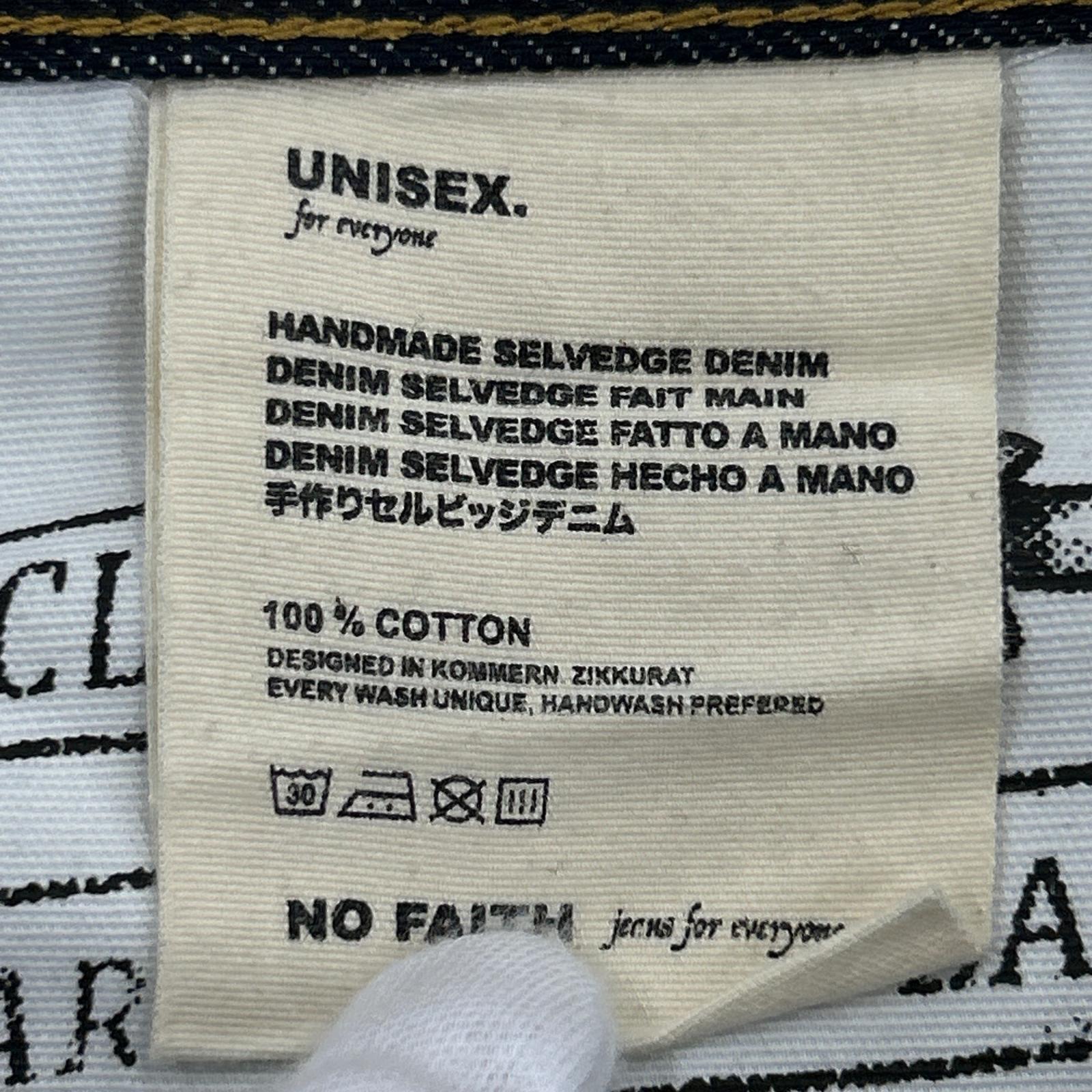 デニムパンツ NO/FAITH STUDIOS RAW DENIM LOOSE ブルー