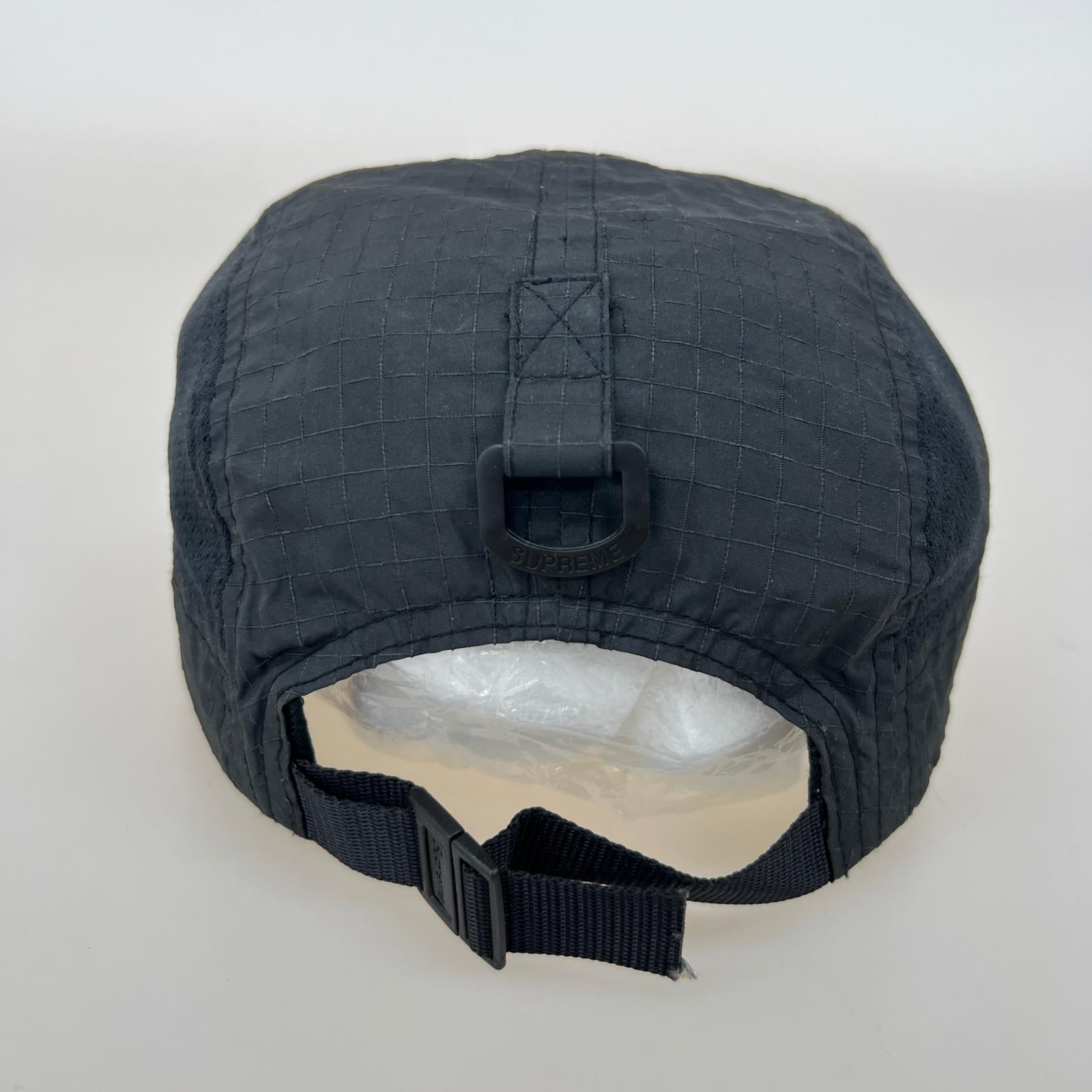キャップ BOX LOGO supreme ripstop camp cap ブラック