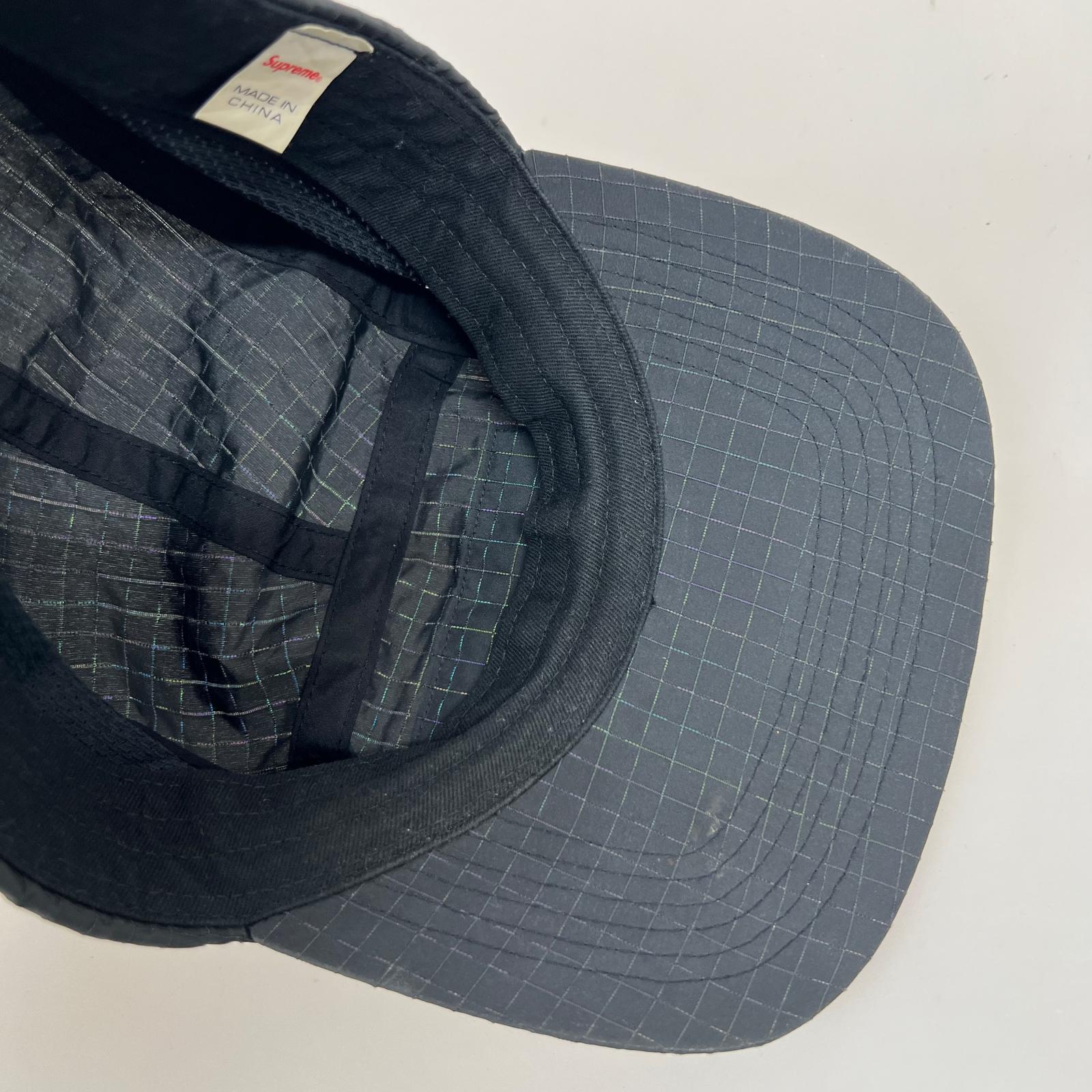 キャップ BOX LOGO supreme ripstop camp cap ブラック