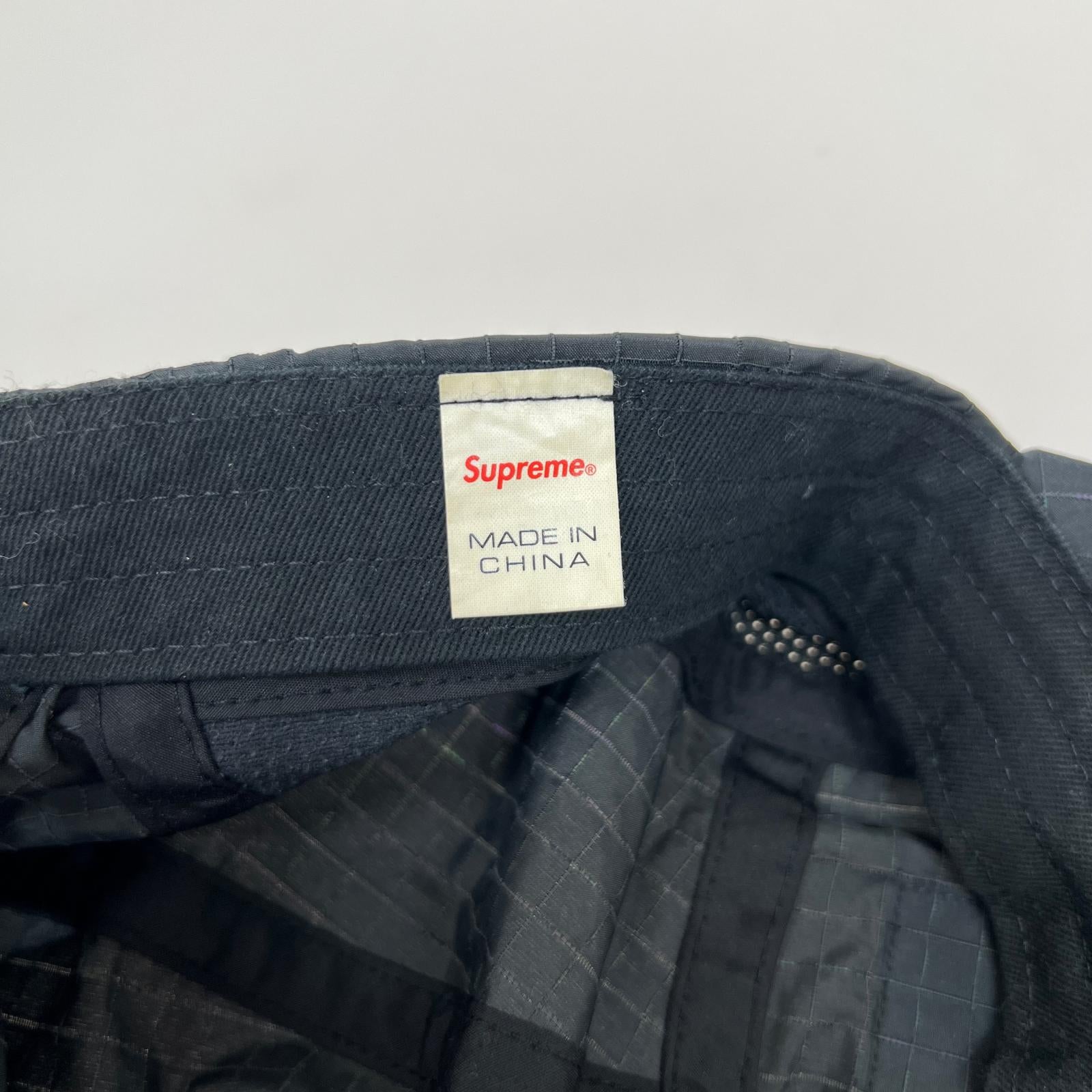 キャップ BOX LOGO supreme ripstop camp cap ブラック