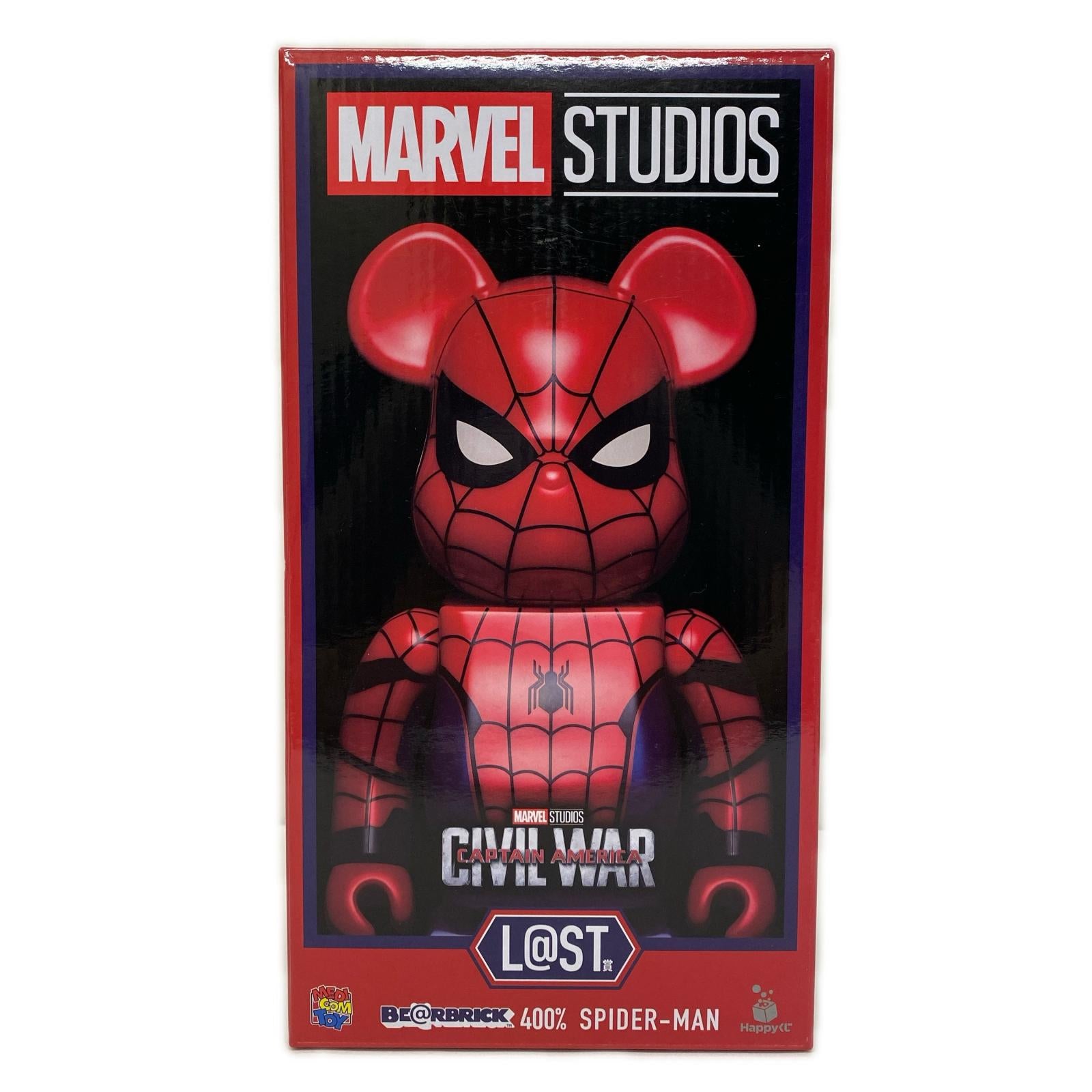 L@ST賞 BE@RBRICK 400% SPIDER-MAN キャプテンアメリカ メディコムトイ フィギュア/グッズ