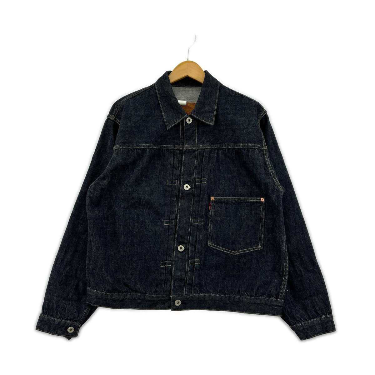 デニムジャケット WORKERS S806XX Buckle Back WWⅡ (40) 40 ネイビー