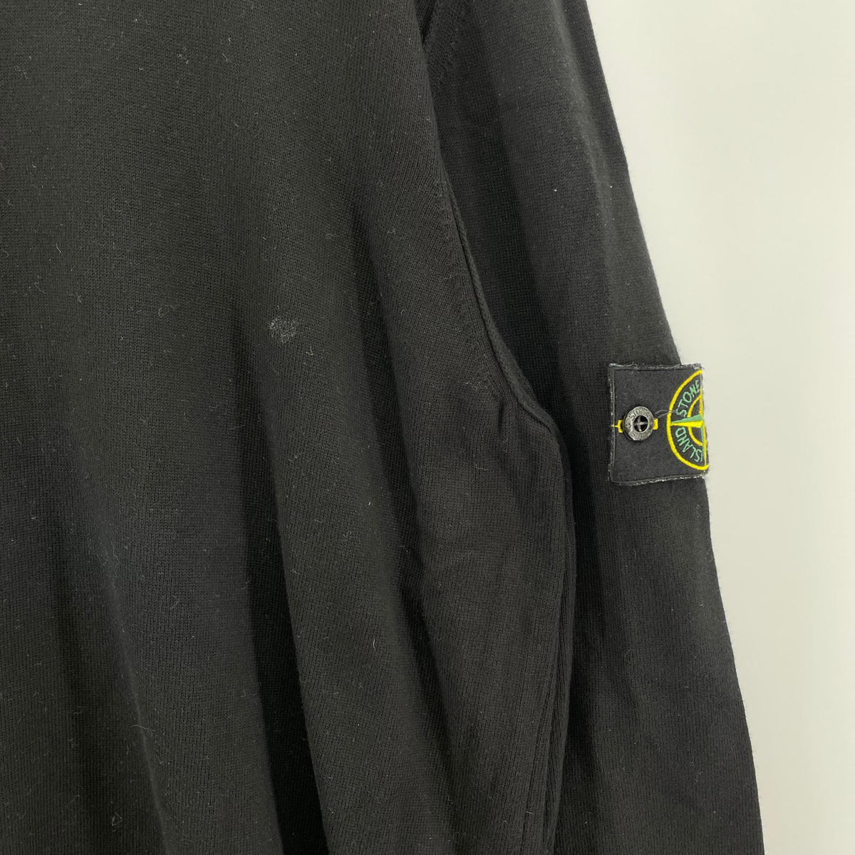 ニット クルーネックスウェット BLK XXL ブラック