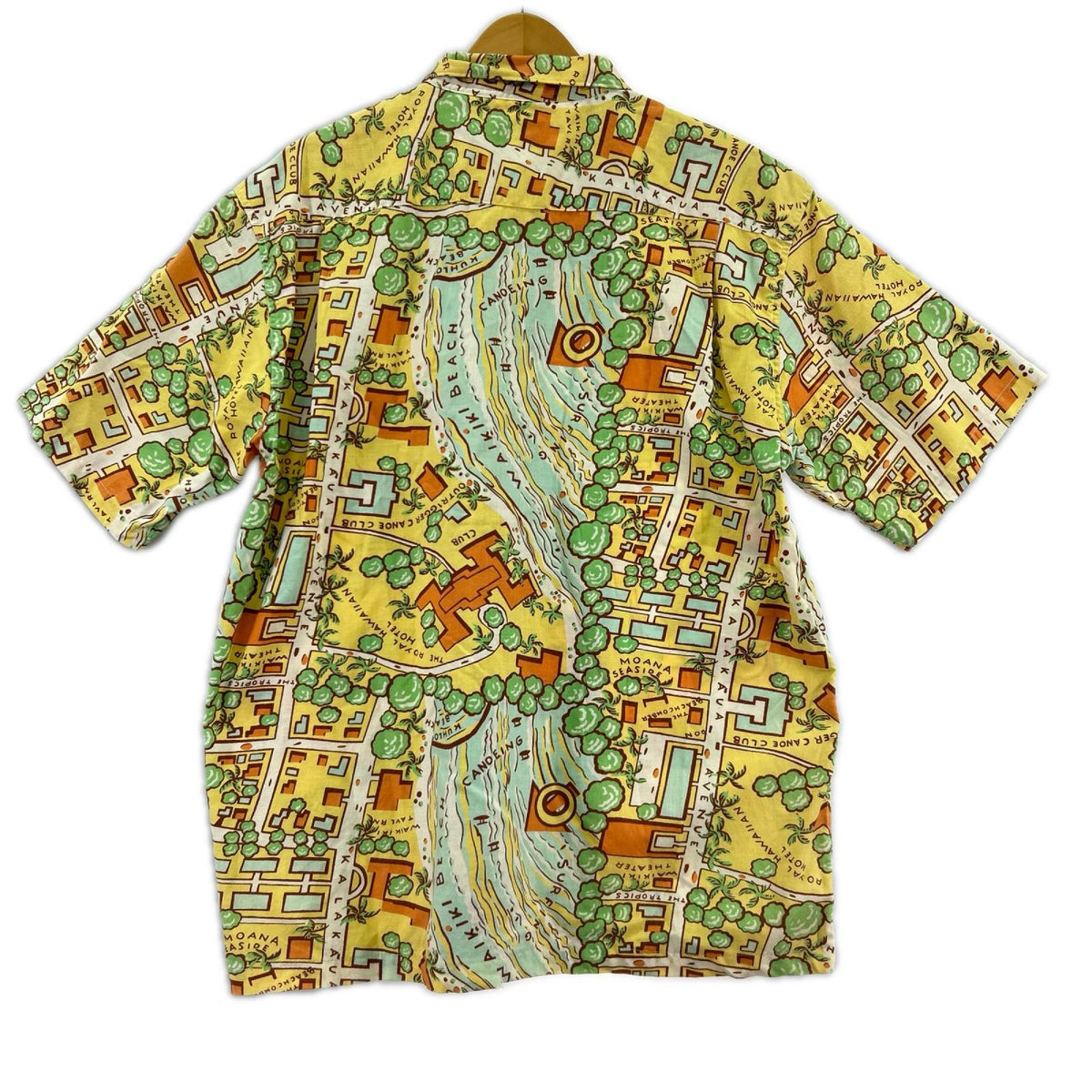 半袖シャツ WAIKIKI MAP ｱﾛﾊｼｬﾂ (L) L