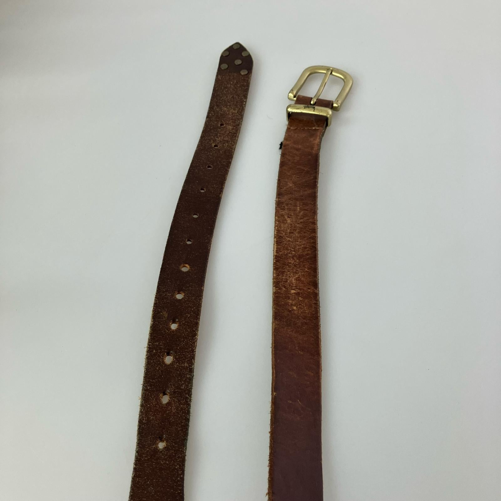その他アクセサリー レザーベルト ブラウン ブラウン