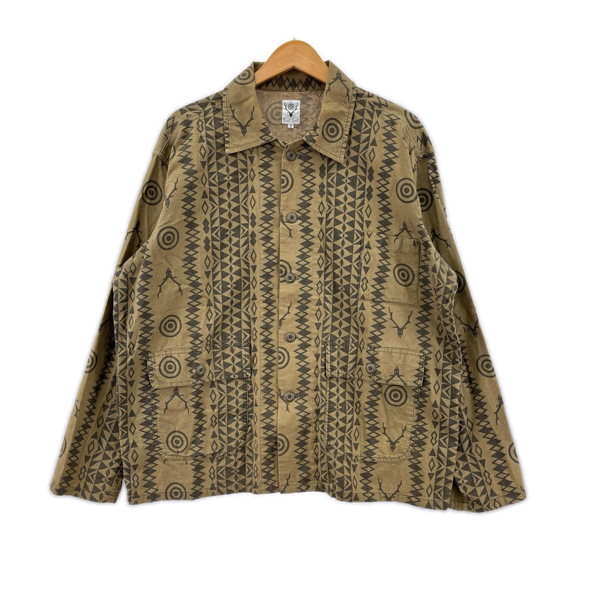 長袖シャツ Hunting shirt S カーキ S カーキ
