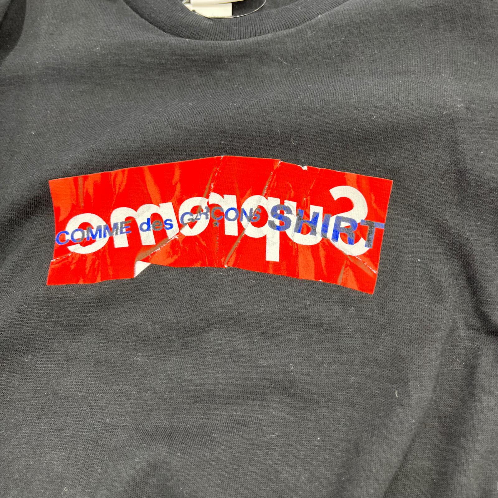 半袖Ｔシャツ COMME des GARCONS SHIRT BOX LOGO TEE M M ブラック
