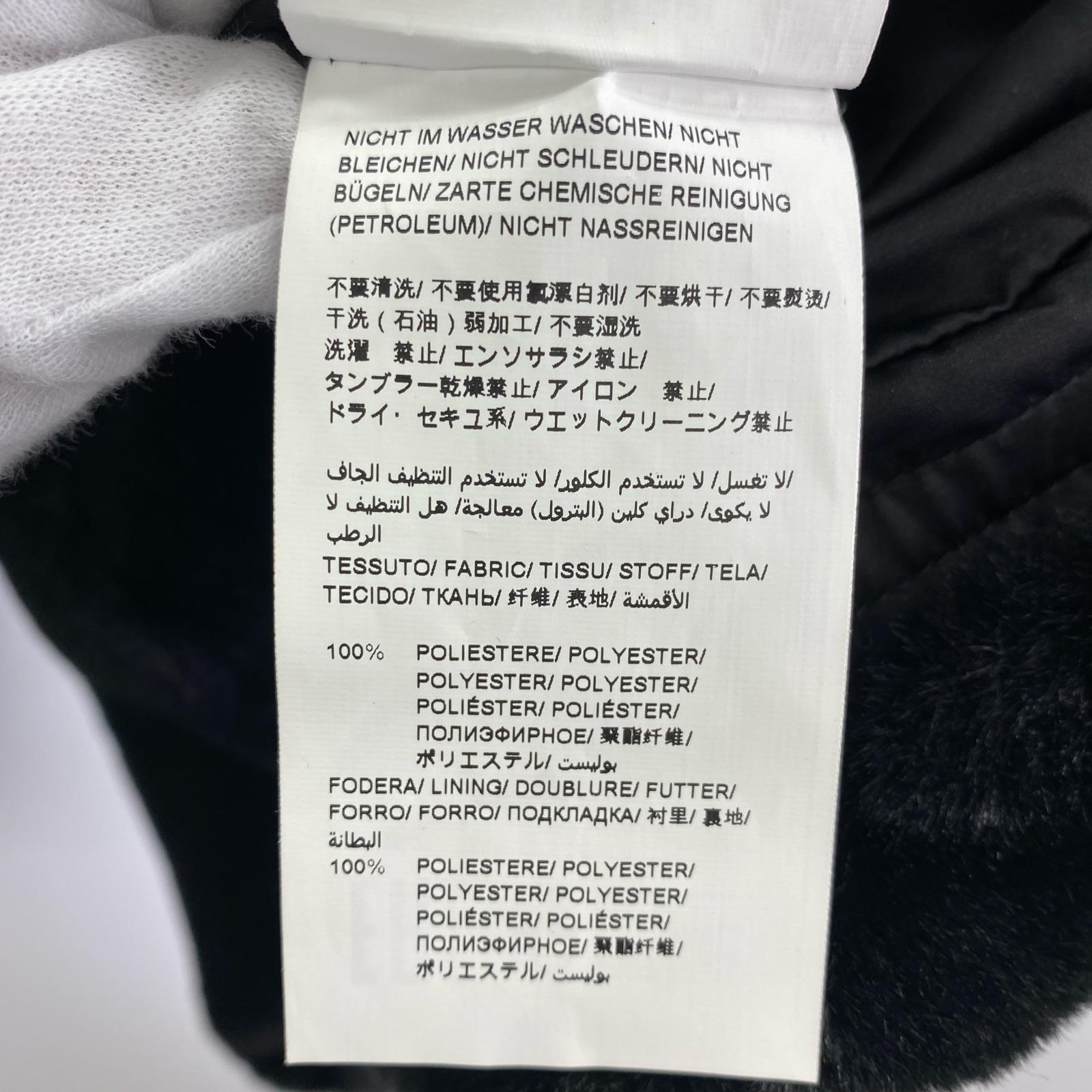 ジャケット ASTONI エコファー ブルゾン　黒　02 ブラック