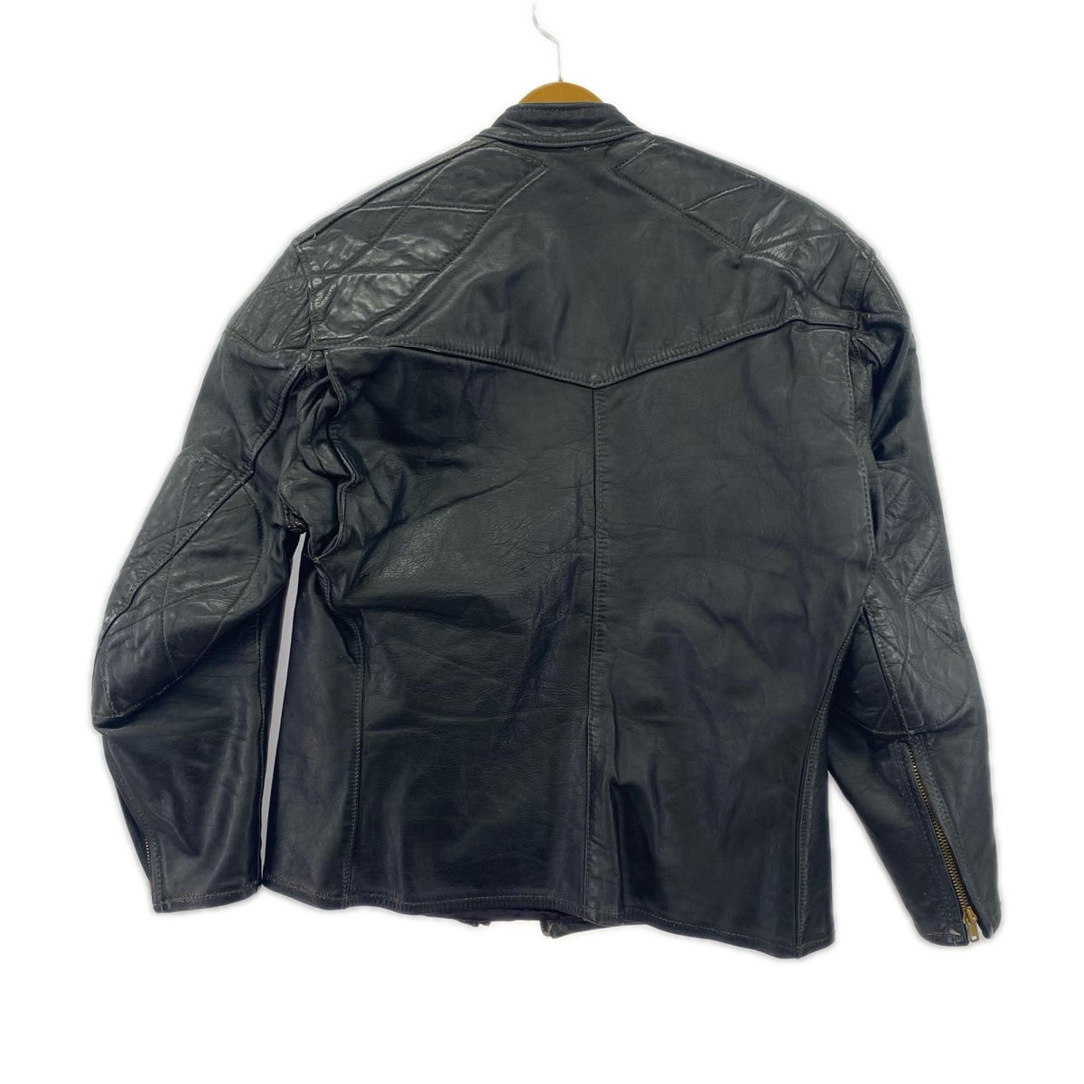 ライダースジャケット 50-60s ﾊﾟﾃｯﾄ 逆八 ﾚｻﾞｰ TALON 黒 (-) ブラック