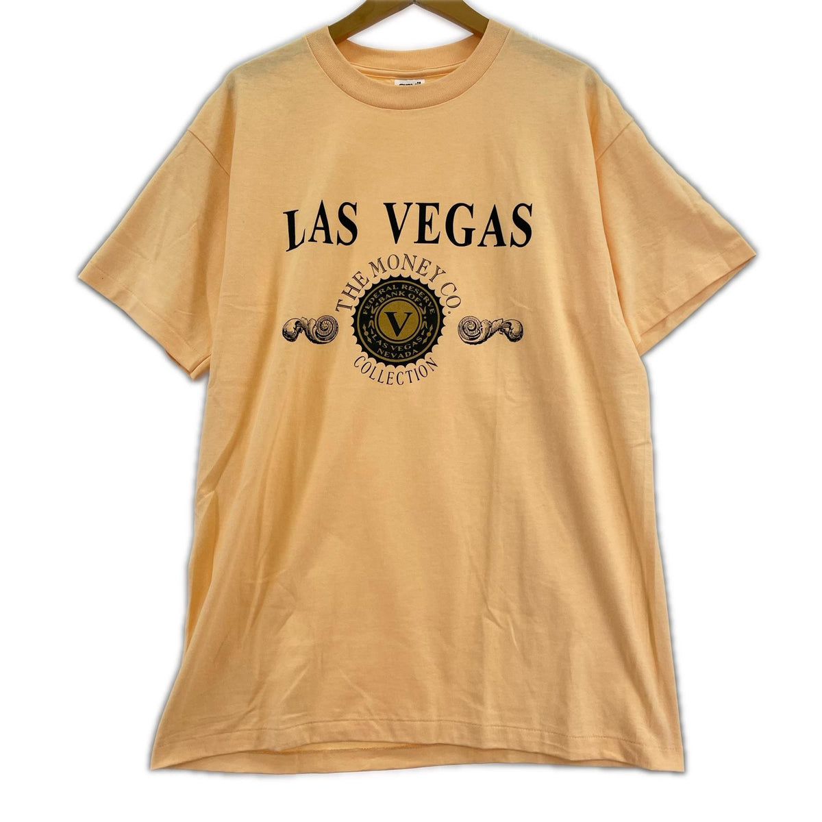 半袖Ｔシャツ 90s LAS VEGAS THE MONEY CO. anvilボディ L ピンク