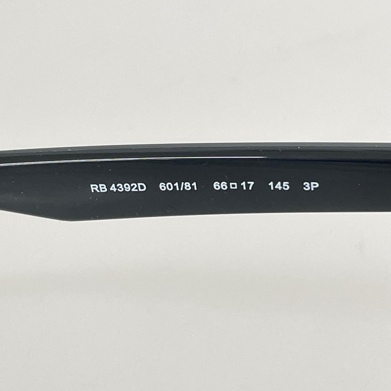 その他アクセサリー RB4392D 601/81 偏光サングラス ウェリントン ブラック