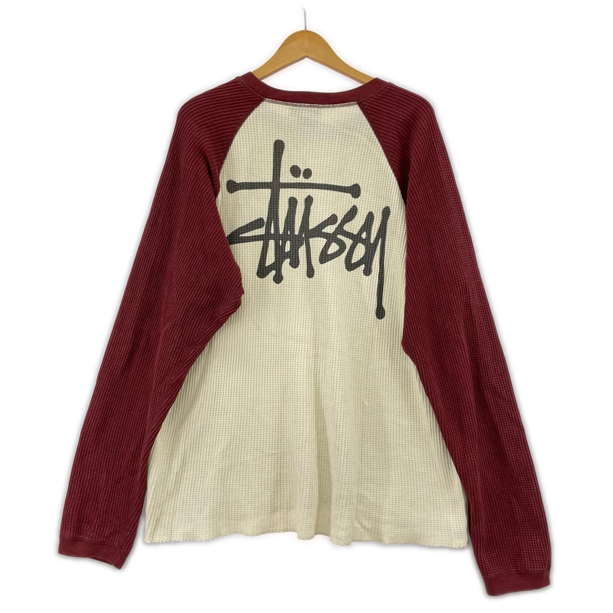 長袖Ｔシャツ 25SS THERMAL 2 TONE 赤白 (L) L