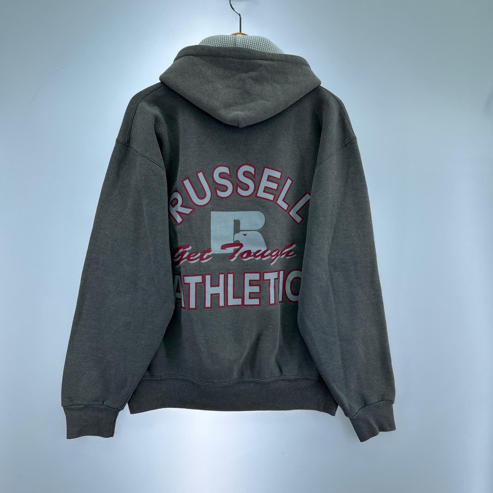 パーカー RUSSELL ATHLETIC　バックプリント M グレー