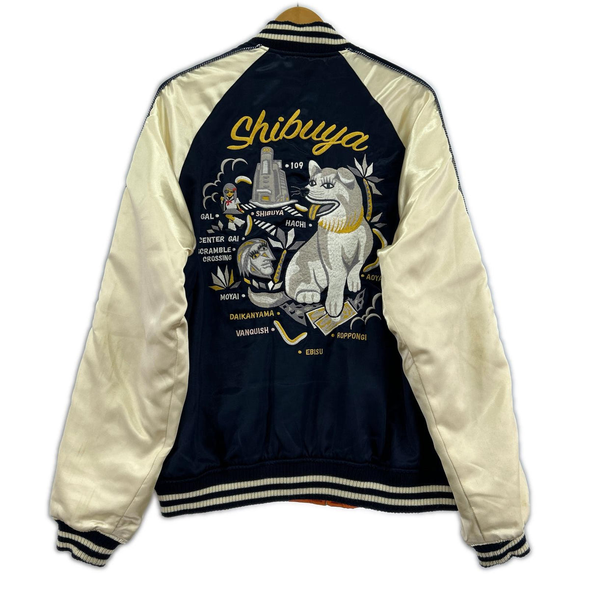 ジャケット スカジャン ネイビー L L