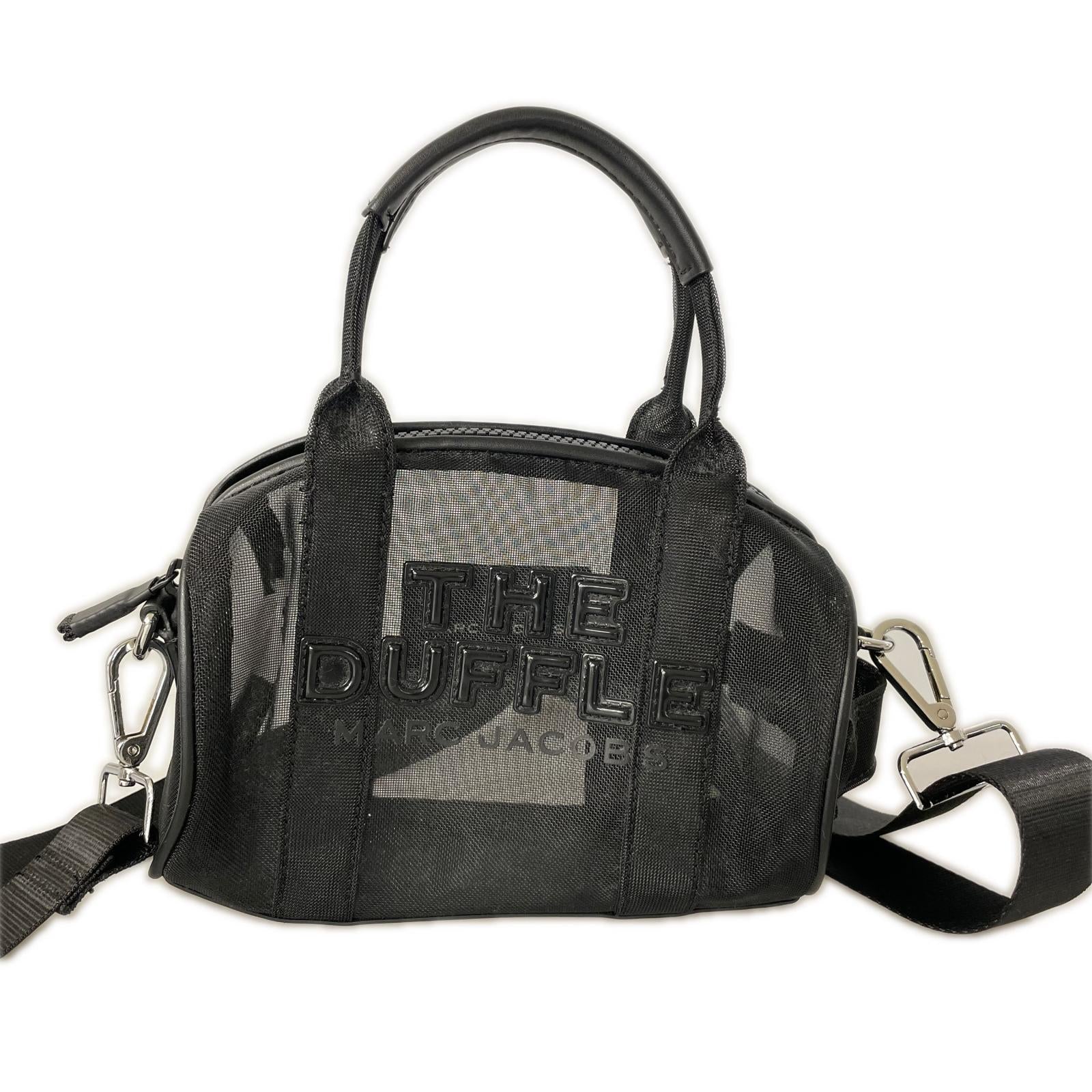 ショルダーバッグ THE DUFFLE 黒 メッシュ ブラック