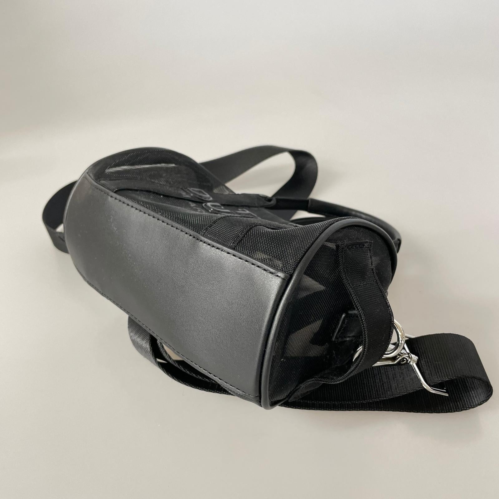 ショルダーバッグ THE DUFFLE 黒 メッシュ ブラック