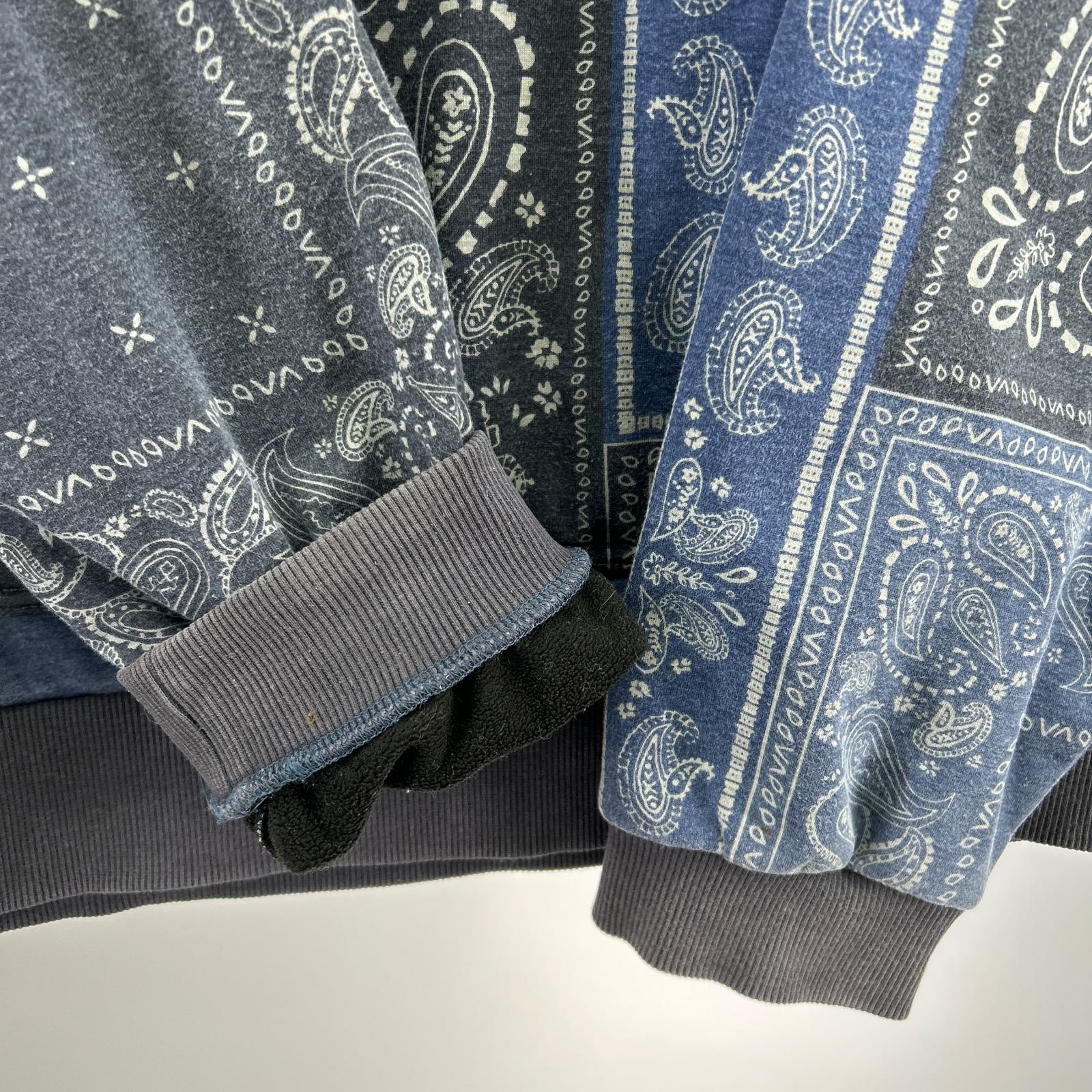 ジャケット RVCA ジャケット ペイズリー柄 NV L ネイビー
