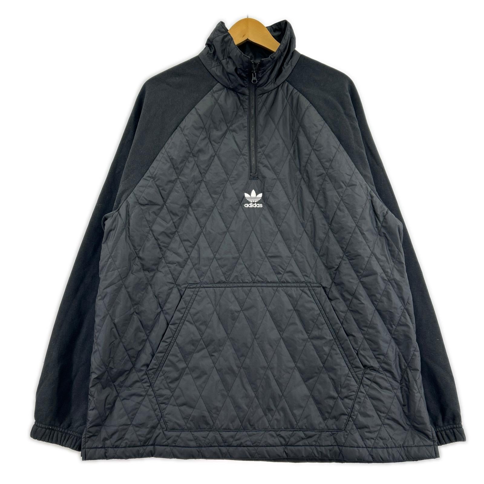 ジャケット adidas キルティングジャケットBK ブラック