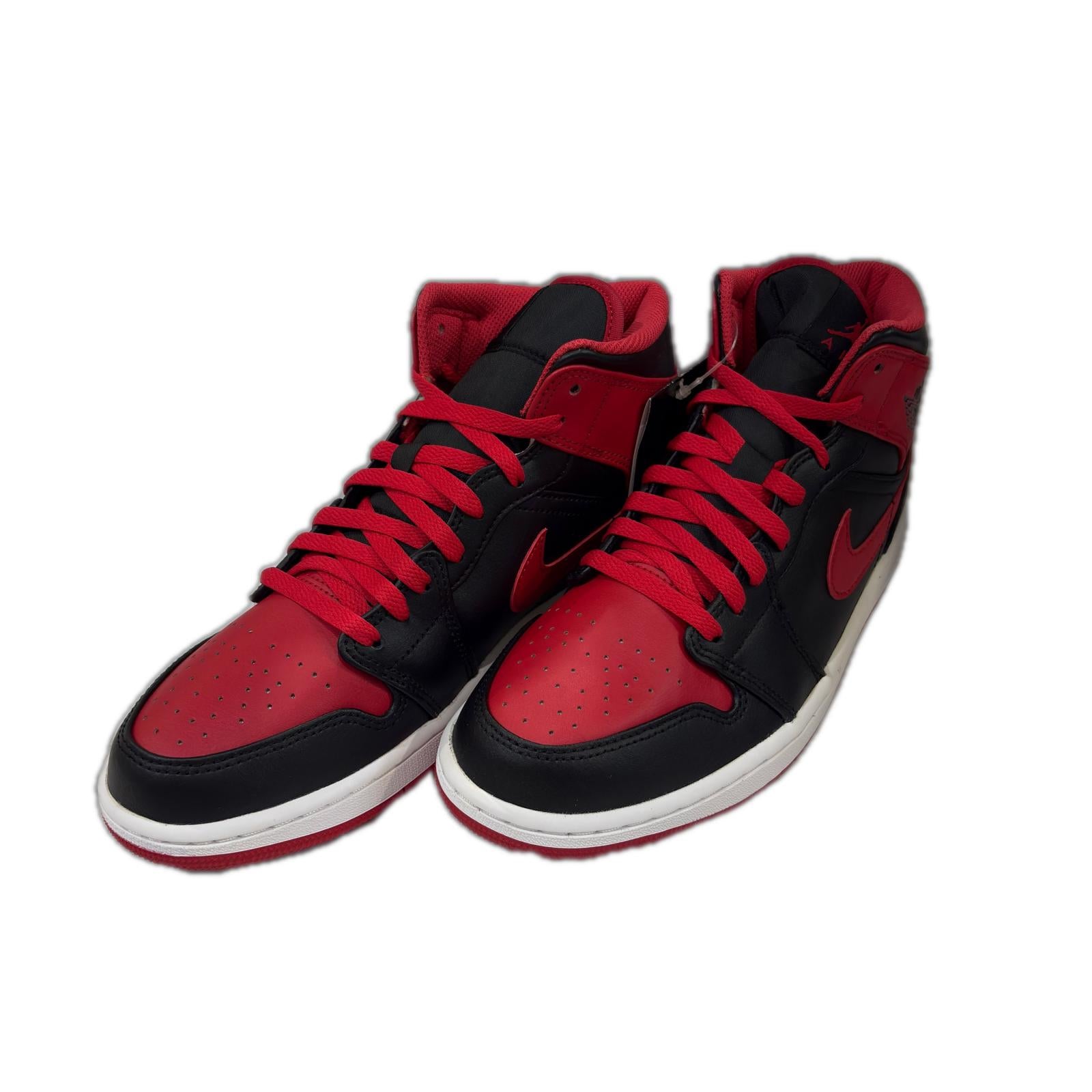 スニーカー Air Jordan 1 Mid Bred Toe 27cm (US9 UK8 1/2 EU44)