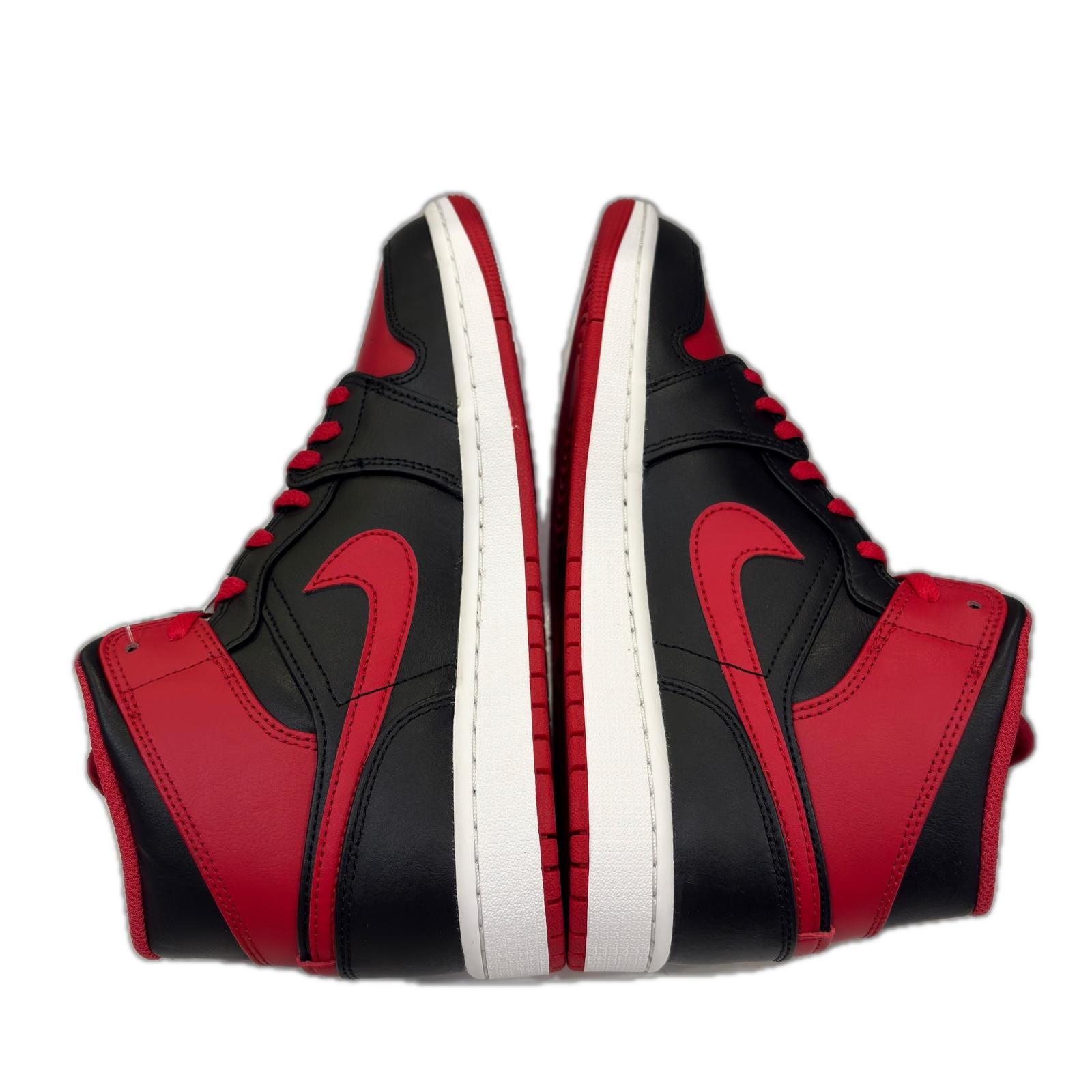 スニーカー Air Jordan 1 Mid Bred Toe 27cm (US9 UK8 1/2 EU44)
