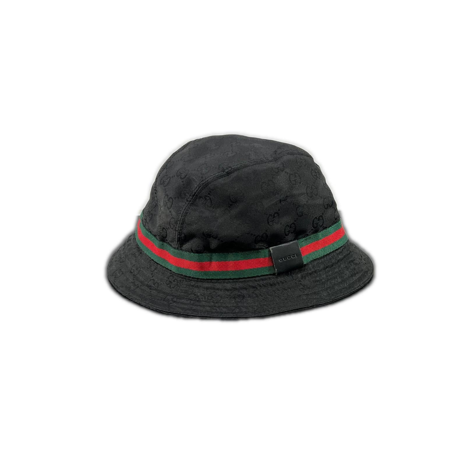 GUCCI 帽子 シェリーライン 黒 (XL) LL 023441