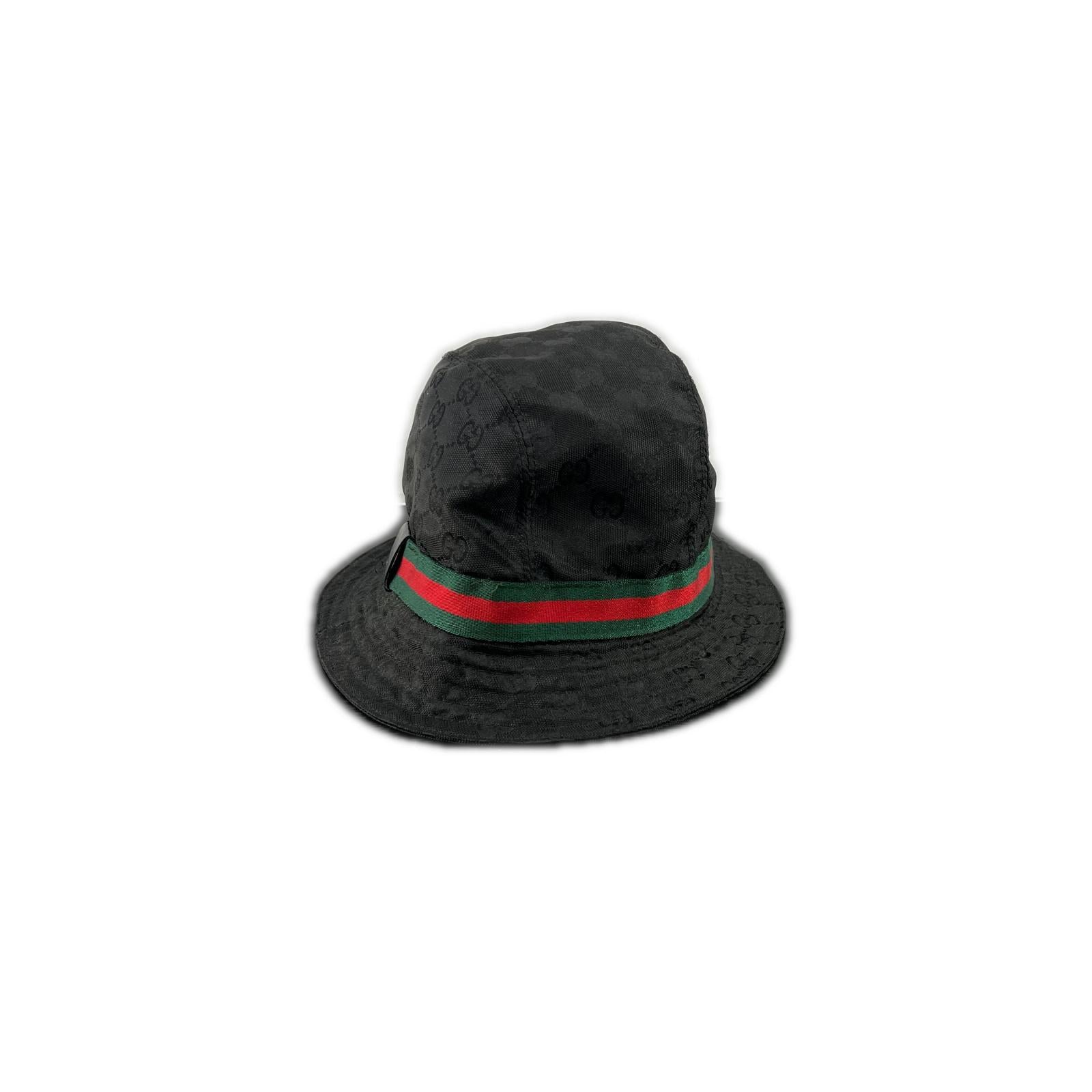 GUCCI 帽子 シェリーライン 黒 (XL) LL 023441